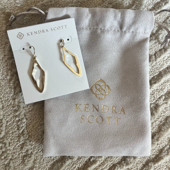 Kendra Scott Elongated Abbie Open Frame Earrings - Picture 2 of 3